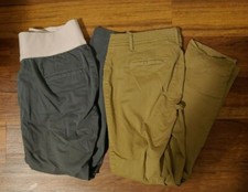 2 Gap Maternity "Best Girlfriend" Pants Size 04 30x26 Cotton Blend