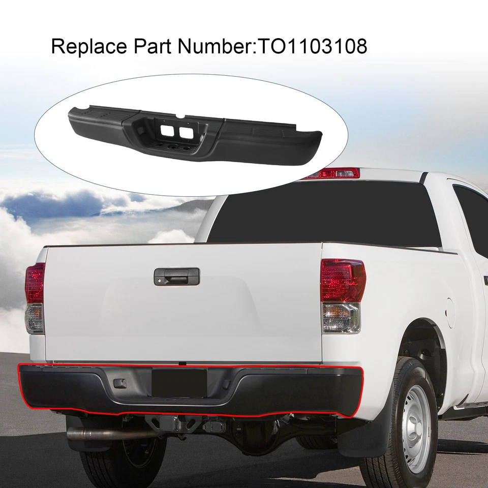 Conjunto completo de para-choque traseiro revestido a pó para Toyota Tundra 2000-2006 - Imagem 4 de 4