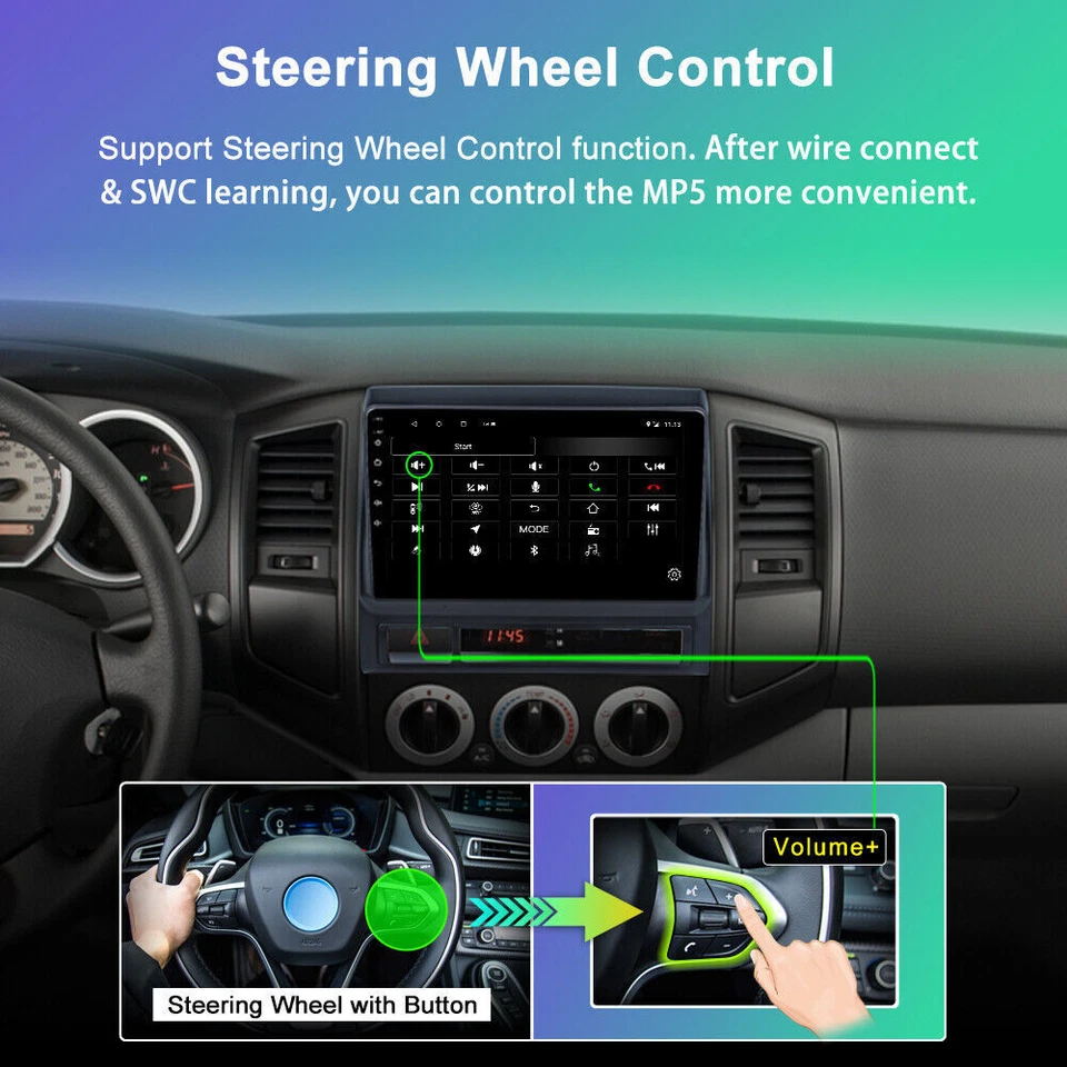 For TOYOTA TACOMA 2005-2015 Apple CarPlay Android 14.0 Car Stereo Radio GPS WiFi - Image 3 of 4