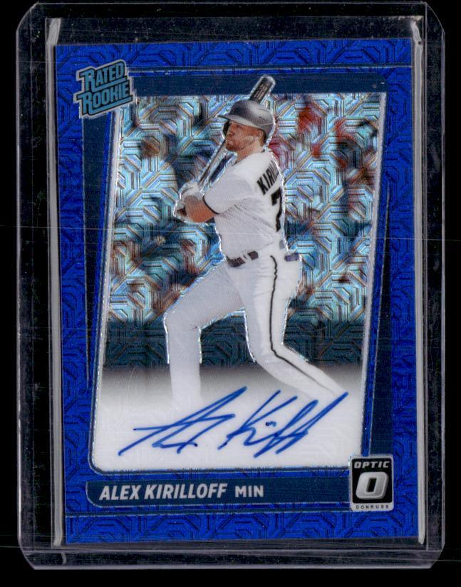 2021 Donruss Optic #RRS-AX Alex Kirilloff RR Signatures Blue Mojo AU,SN