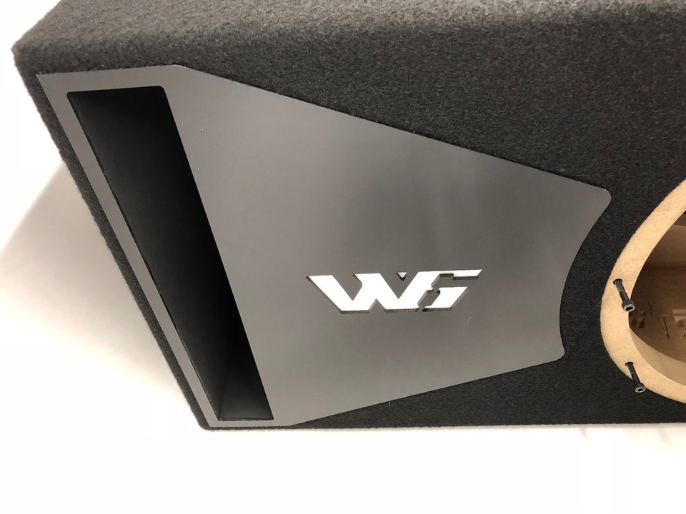 JL Audio 12W6v3 ported subwoofer box SPECIAL EDITION with black plexi