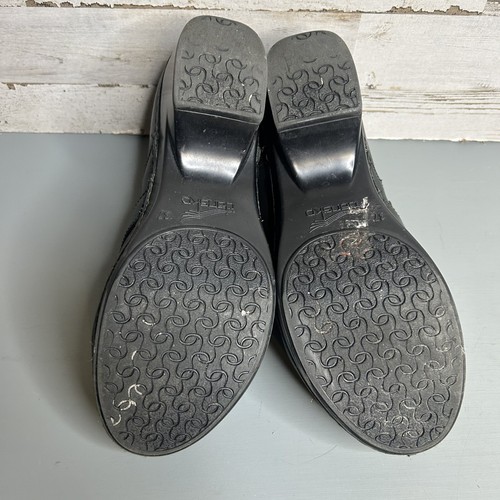 Dansko Womens Black Leather Tamara Professional Nursing Work Comfort Clogs Sz 37 - Picture 6 of 6