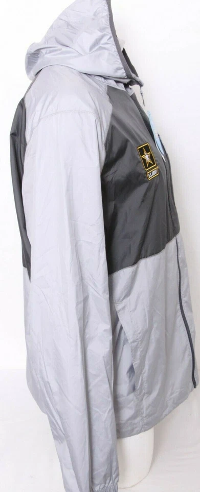 NEW Columbia U.S. Army lightweight Gray Flash Forward Windbreaker Jacket Men's L - Image 4 of 4
