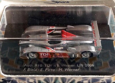Spark 1/87 Audi R10 TDI 2006 Le Mans Racing Winner #8 Biela/Pirro