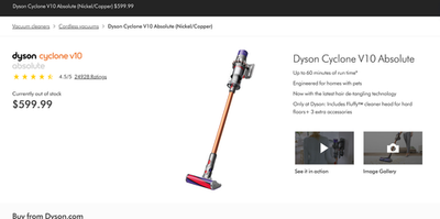 Brand new Dyson Cyclone V10 absolute Cordless Vacuum NEW IN BOX | eBay