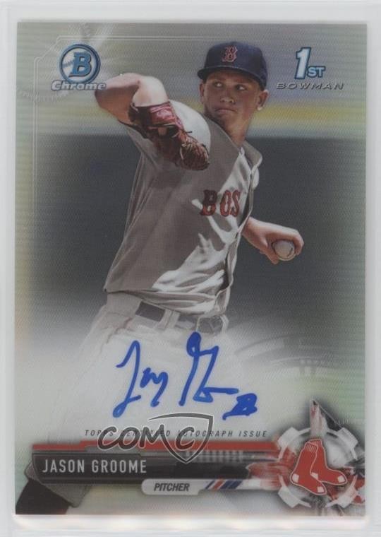 2017 Bowman Chrome Prospect Refractor 364/499 Jay Groome Jason #CPA-JG Auto 0f5t