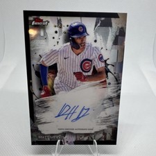 Topps Finest Autographs Matt Mervis #FA-MM Autograph Chicago Cubs Baseball 2024