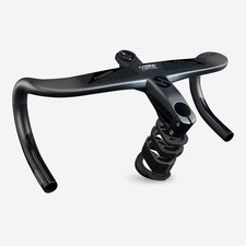 28.6mm Carbon Fiber Integrated Handlebar Full Hidden Cable Road Bicycle Drop Bar