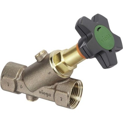 Viega Easytop KFR-Schrägsitzventil 756772 DN 25, Rp 1, Rotguss, für
