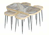 Eleganter Beistelltisch Aus Holz In Beige FüR Modernes Wohndesign
