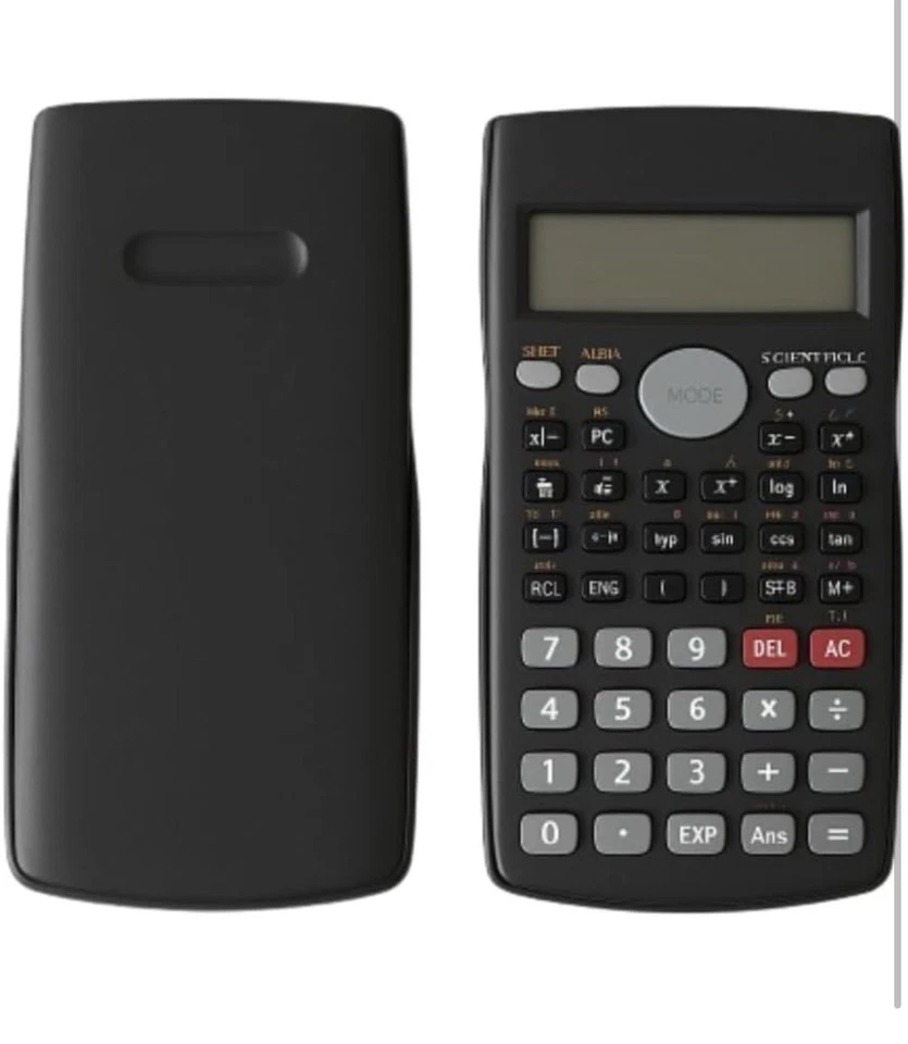 Wissenschaftlicher Taschenrechner, 240 Funktionen, LCD, 2-zeilig, schwarz - Bild 2 von 3