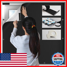 Bksai 100 Window Cover Portable Magnetic Black Out Curtains For Window Black