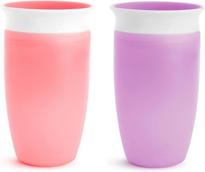 Spill Proof Sippy Cup 10oz 2 Pack Toddler Pink