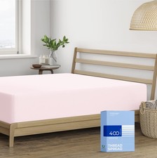 100 Cotton Queen Fitted Sheet Only - 400 Thread Count Cotton Fitted Sheet Que...