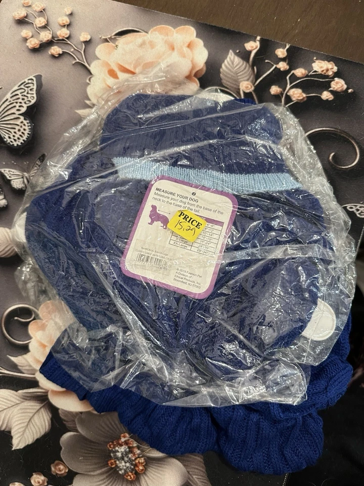 Nuevo suéter cable clásico extra grande, azul cobalto Foto 2 de 3