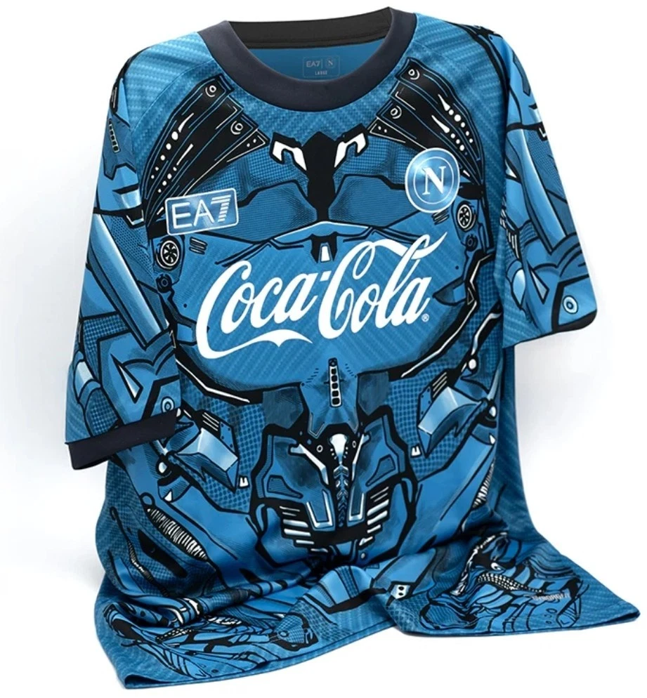 Maillot De Foot Naples Kappa - Taille L - Occasion - Trikot Vintage