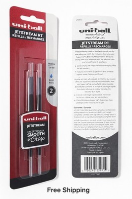 Uni-ball Jetstream RT Refills Blue Ink 1.0mm Medium 2 Pack Super Ink (6 Pack)