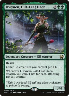 Dwynen, Gilt-Leaf Daen - Light Play MTG Duel Decks: Elves vs Inventors