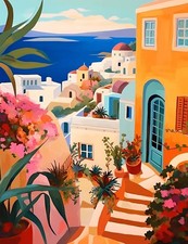 Complete Seaside Acrylic Painting Kit - 16x20 Paint by Numbers for Adults