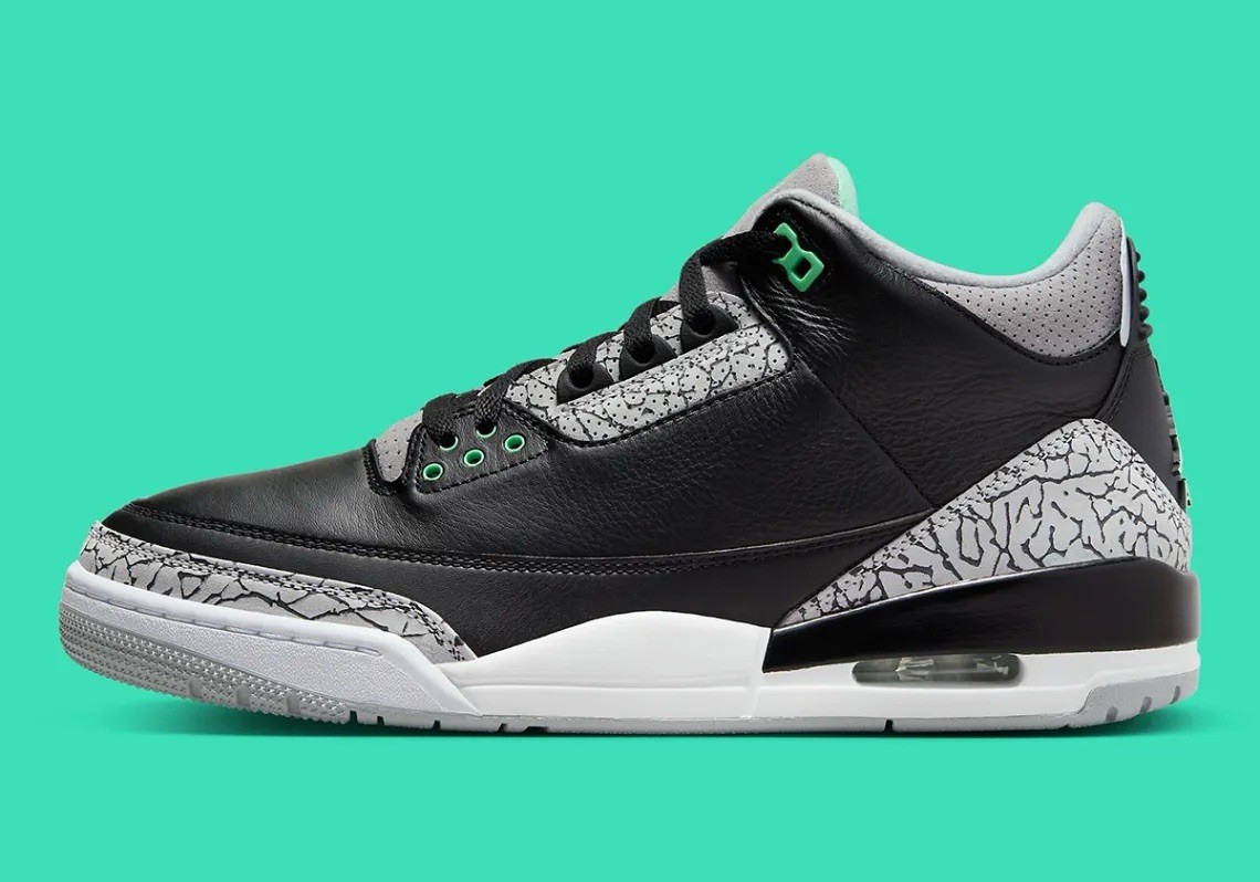 Size 10 - Air Jordan 3 Retro Green Glow for sale online | eBay