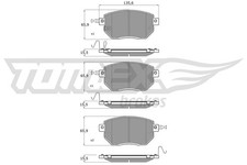 TOMEX Brakes Bremsbelagsatz Scheibenbremse TX 19-39 für FX NISSAN MURANO 1 Z50 6