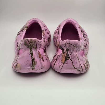 Imran Potato Lobster Pink Real Tree Camo Foam Runner Clog Shoes