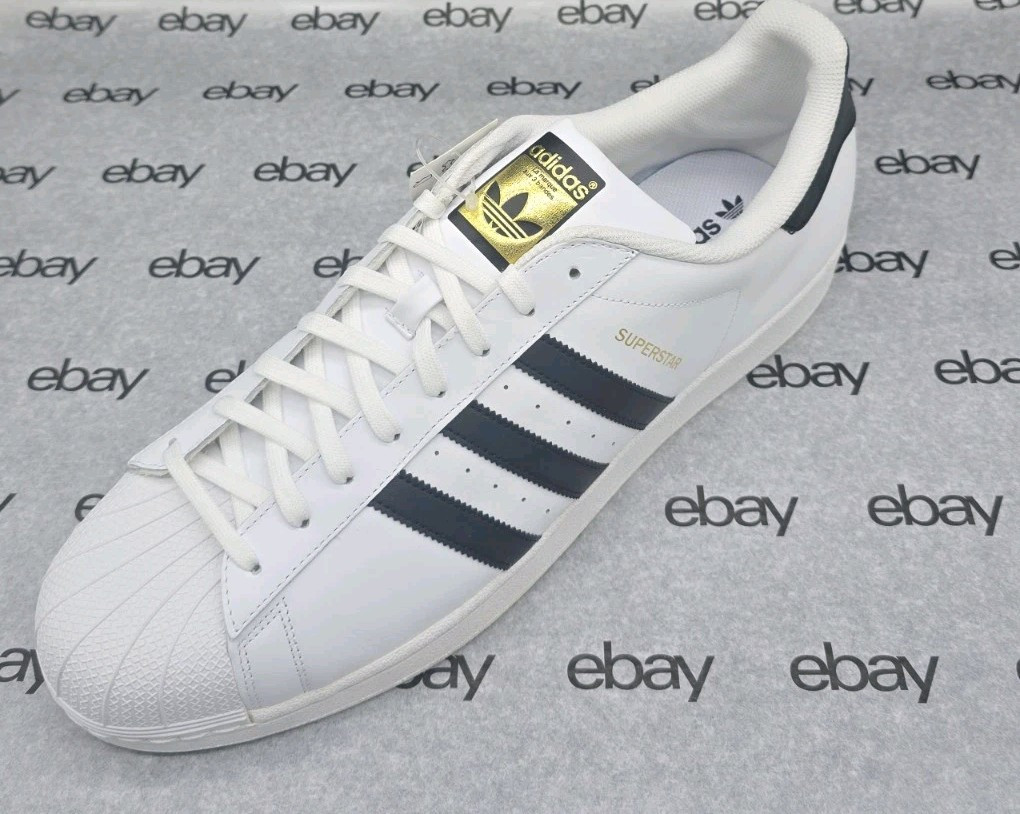 Adidas Superstsrs Men's Classic Shoes, Size 19, White/Black, C77124