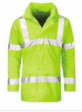 Orbit Hydra-Flex Vanadium HFENJ Hi Vis Yellow Waterproof Jacket Work Site Large