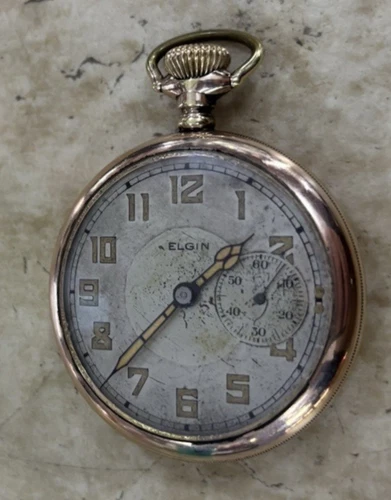ELGIN POCKET WATCH, 16S, 7J, GRADE 290, VINTAGE 1909, GF CASE, SERVICED