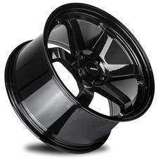 4-new 18 Avid1 Av06 Wheels 18x818x9.5 5x114.3 3538 Gloss Black Staggered Rims