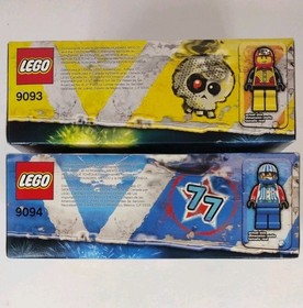 Lego Racers Star Striker 9094 & Bone Crusher 9093 Sets Lot Of 2 