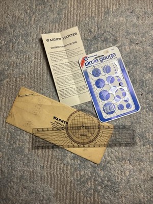 ASA Ultimate Rotating Plotter and a Sterling circle gauge. Vintage