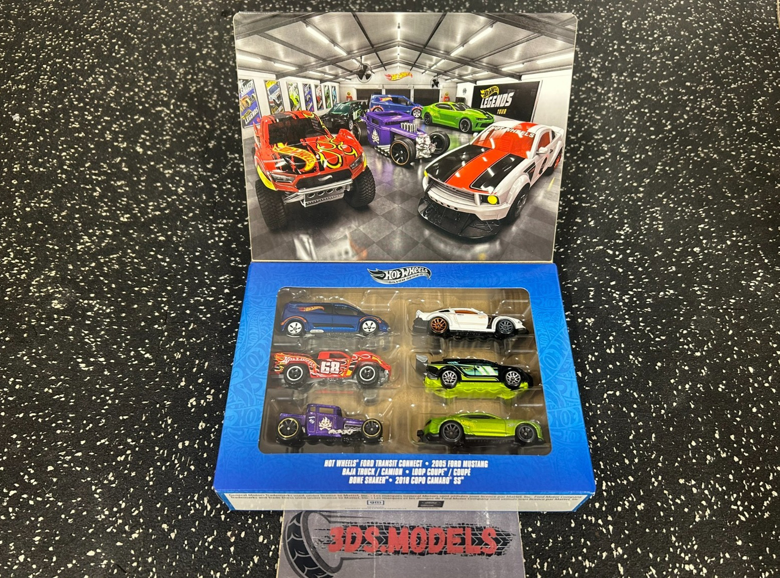 SILVER SERIES Hot Wheels LEGENDS 6 C MULTI PACK FORD MUSTANG CAMARO SHAKER BAJA