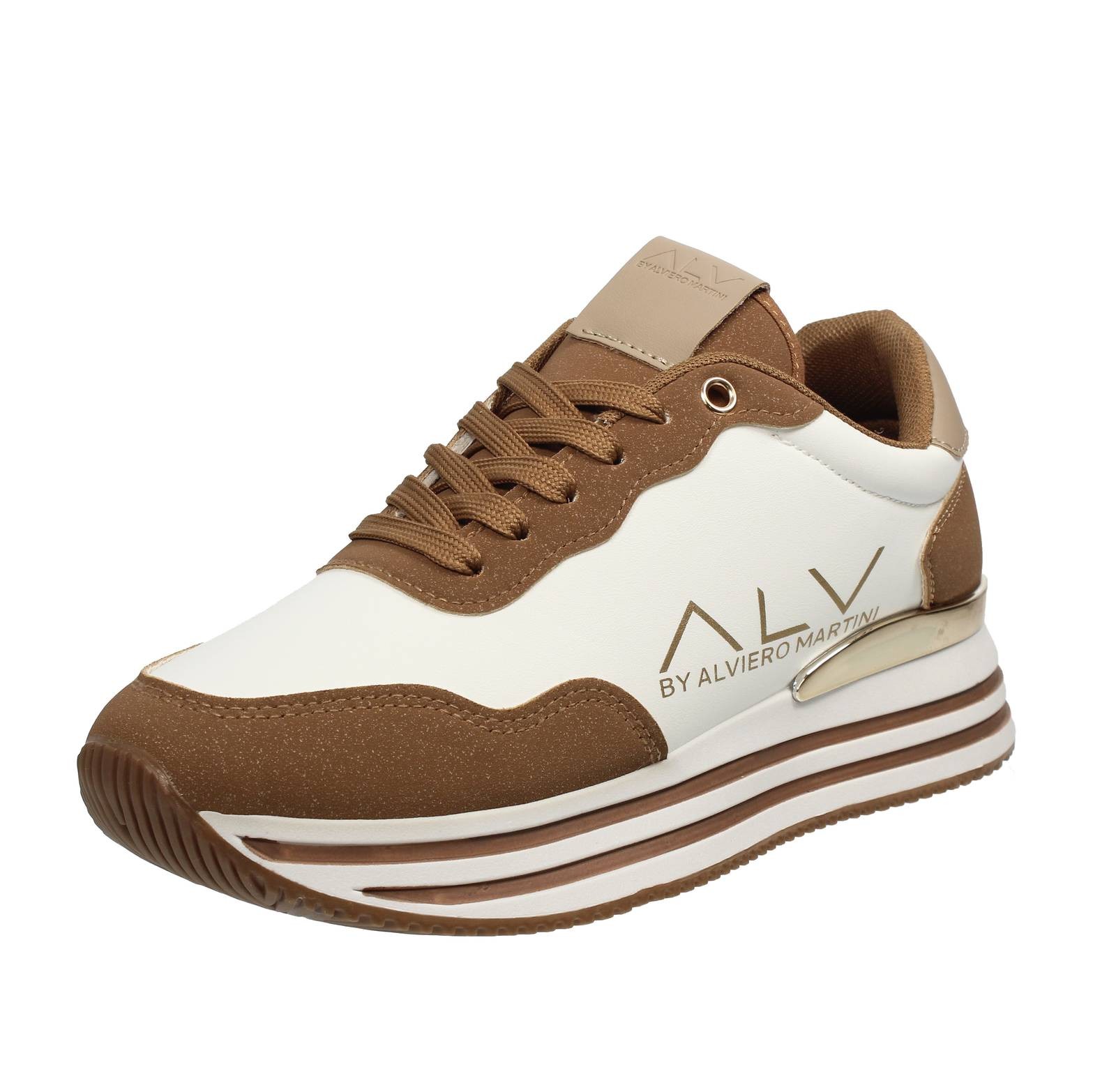 Alv By Alviero Martini по паспорту - Кроссовки на платформе Marrone - Taglia 38 Scarpe