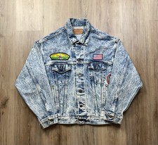 80s VINTAGE Levi s 70507-0219 Type 3 Denim Trucker Jacket Size Large Acid Wash