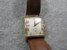 MAN'S VTG WIND UP BULOVA 14K SOLID GOLD L4 8AC MVMT SERVICED