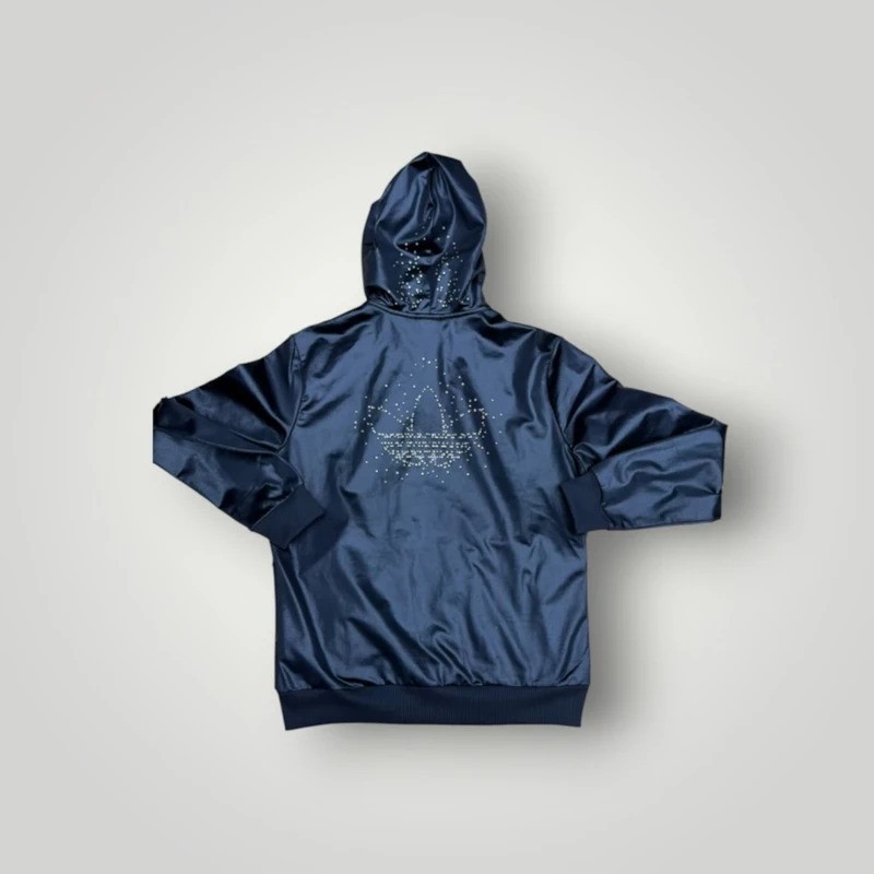 Adidas Originals Chile 62 Black Rhinestone Hooded Tra… - Gem