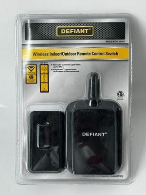 Brand New Sealed Defiant Wireless Indoor/Outdoor Remote Control Switch