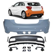 Hecksto&szlig;stange mit PDC und Diffusor passend f&uuml;r Mercedes A-Klasse W176 2012-2015