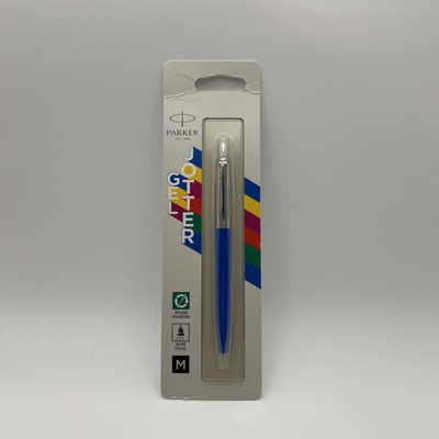 Parker Jotter Original Blue Denim Ballpoint Pen Blue Ink Made in France New
