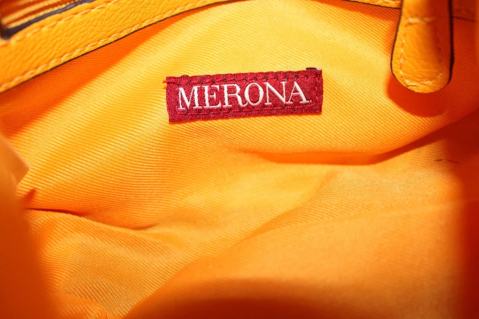 Merona желтый искусственной кожи маленькая сумка через плечо сумочка - Изображение 4 из 4