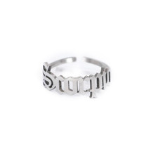Silver Scorpio Zodiac Ring Adjustable-Stainless Steel Astrology Jewelry Gift