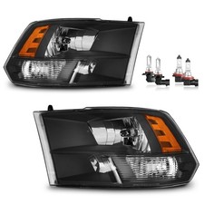 Pair Headlights Assembly For 2009-2018 Dodge Ram 1500 2500 3500 Headlamps