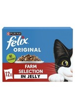 Image of FELIX Original Farm Selection in Jelly Wet Cat Food 12x85g PMP 85g × 4 × 1