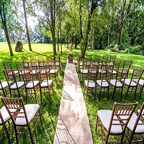 BalsaCircle 100 pés x 36 natural marrom estopa corredor cerimônia de casamento - Imagem 3 de 4