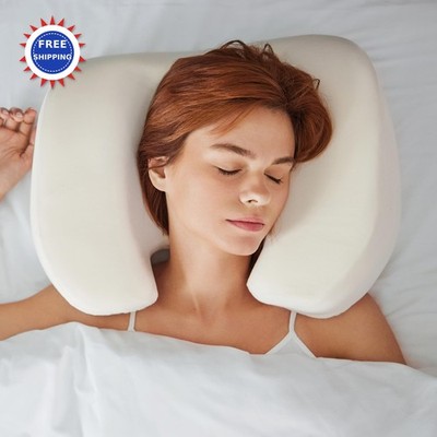 NextSleep Back Sleeper Pillow Sleep on Your Back Comfortably Wrinkle Prevention