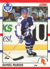 Daniel Marois 1990-91 Score American #122 Toronto Maple Leafs Hockey