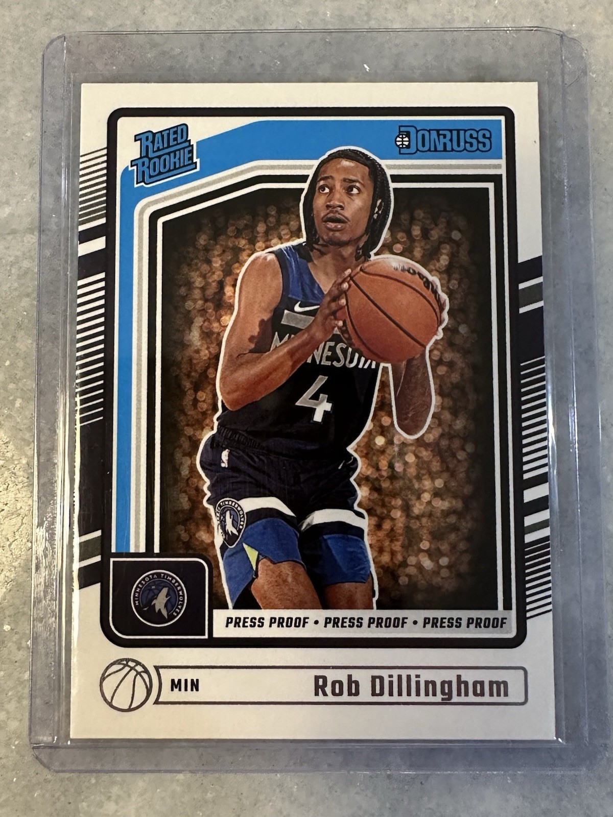 2024-25 Panini Donruss - Rated Rookie Robert Dillingham #204 Press Proof Silver