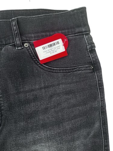 Spanx NWT Ankle Straight Leg High Rise Pull On Jeans in Vintage Black Women's L - Picture 4 of 9
