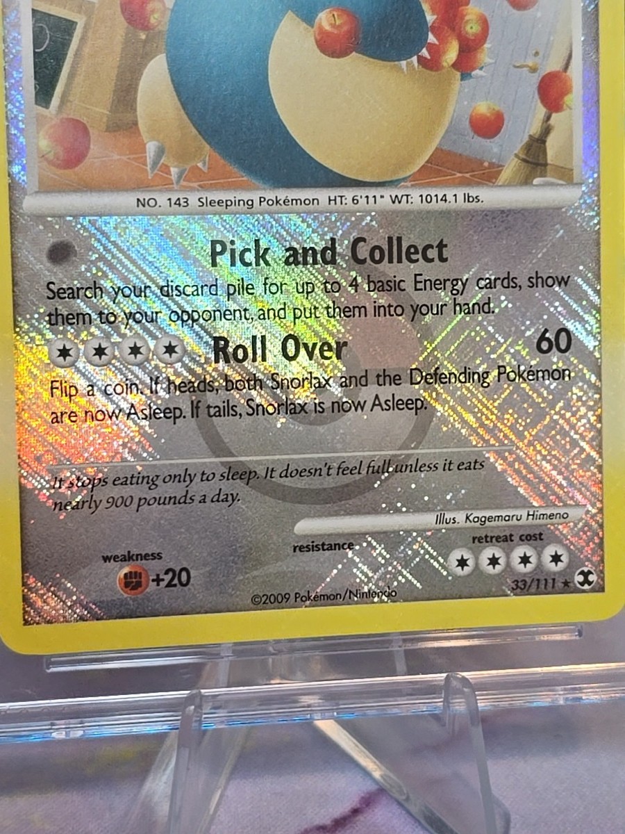 👑⭐ Snorlax 2009 Rising Rivals 33/111 Certified Gem Mint 10